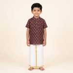 UGA Kids Kurta - Brown SASK0038080