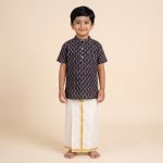 UGA Kids Kurta - Black SASK0038083