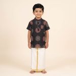 UGA Kids Kurta - Black SASK0038085