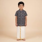 UGA Kids Kurta - Black SASK0038094