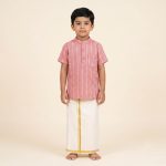 UGA Kids Kurta - Faded Red SASK0038095
