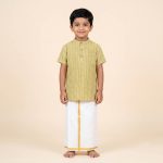 UGA Kids Kurta - Pale Yellow SASK0038096
