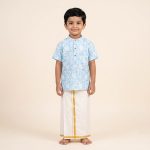 UGA Kids Kurta - Light Blue SASK0038099