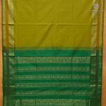 Semi Silk Cotton Sarees – Sambangi Green SASPC38240 - Image 3