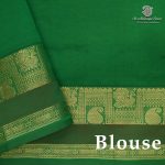 Semi Silk Cotton Sarees – Sambangi Green SASPC38240 - Image 2