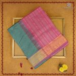 Semi Silk Cotton Sarees – Mint Blue SASPC38243