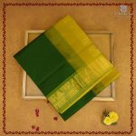 Semi Silk Cotton Sarees – Dark Olive Green SASPC38247