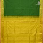 Semi Silk Cotton Sarees – Dark Olive Green SASPC38247 - Image 3