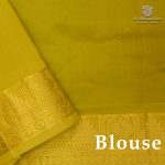Semi Silk Cotton Sarees – Dark Olive Green SASPC38247 - Image 2