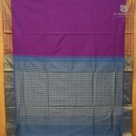 Semi Silk Cotton Sarees – Dual Shade Grape Purple SASPC38249 - Image 3