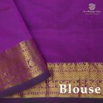 Semi Silk Cotton Sarees – Dual Shade Indigo SASPC38252 - Image 2
