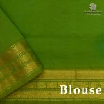 Semi Silk Cotton Sarees – Deep Sky Blue SASPC38257 - Image 2