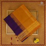 Semi Silk Cotton Sarees – Deep Purple SASPC38258