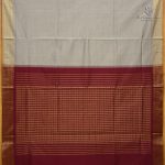Semi Silk Cotton Sarees – Dark Beige SASPC38259 - Image 3