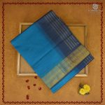 Semi Silk Cotton Sarees – Cerulean Blue SASPC38264