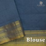 Semi Silk Cotton Sarees – Cerulean Blue SASPC38264 - Image 2