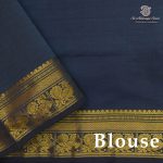 Semi Silk Cotton Sarees – MS Blue SASPC38265 - Image 2