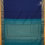 Semi Silk Cotton Sarees – Dark Navy Blue SASPC38266 - Image 3