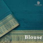 Semi Silk Cotton Sarees – Dark Navy Blue SASPC38266 - Image 2