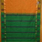 Semi Silk Cotton Printed Sarees – Mango Yellow SASPC38271 - Image 3