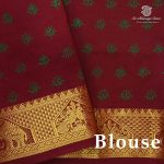 Semi Silk Cotton Printed Sarees – Forest Green SASPC38276 - Image 2