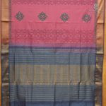 Semi Silk Cotton Printed Sarees – Dusky Rose SASPC38277 - Image 3