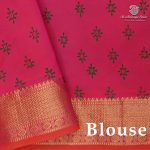 Semi Silk Cotton Printed Sarees – Dual Shade Electric Purple SASPC38279 - Image 2