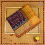 Semi Silk Cotton Printed Sarees – Deep Purple SASPC38281