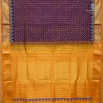 Semi Silk Cotton Printed Sarees – Deep Purple SASPC38281 - Image 3
