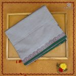 Semi Silk Cotton Printed Sarees – Cool Gray SASPC38285