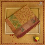 Semi Silk Cotton Printed Sarees – Fawn SASPC38288