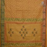 Semi Silk Cotton Printed Sarees – Fawn SASPC38288 - Image 3