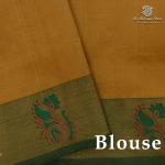 Semi Silk Cotton Printed Sarees – Fawn SASPC38288 - Image 2