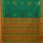 Semi Silk Cotton Printed Sarees – Forest Green SASPC38290 - Image 3