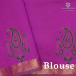 Semi Silk Cotton Printed Sarees – Light Brown SASPC38291 - Image 2