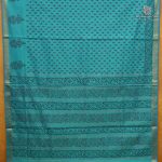 Semi Silk Cotton Printed Sarees – Dual Shade Aqua Green SASPC38293 - Image 3