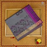Semi Silk Cotton Printed Sarees – Dark Gray SASPC38294