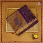 Semi Silk Cotton Printed Sarees – Light Brown SASPC38296