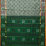 Semi Silk Cotton Printed Sarees – Dark Gray SASPC38299 - Image 3