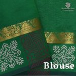 Semi Silk Cotton Printed Sarees – Dark Gray SASPC38299 - Image 2