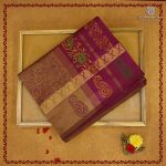 Semi Silk Cotton Printed Sarees – Light Brown SASPC38300
