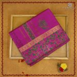 Semi Silk Cotton Printed Sarees – Majenta SASPC38302