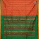 Semi Silk Cotton Sarees – Red Orange SASPC38305 - Image 3