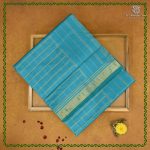 Semi Silk Cotton Sarees – Aqua Blue SASPC38307