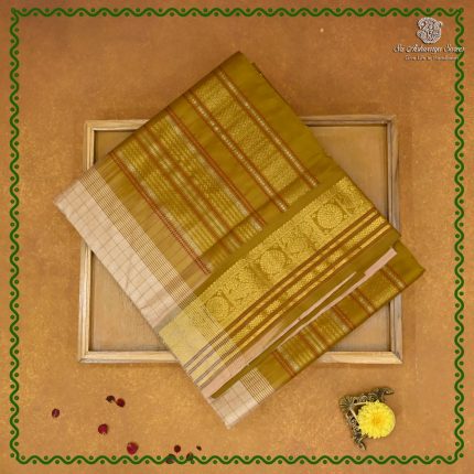 Semi Silk Cotton Sarees – Cream SASPC38311