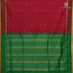Semi Silk Cotton Sarees – Maroon Oak SASPC38314 - Image 3