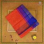 Semi Silk Cotton Sarees – Red Orange SASPC38318