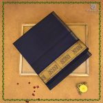 Semi Silk Cotton Sarees – Dark Navy Blue SASPC38319