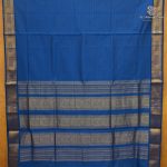 Semi Silk Cotton Sarees – Teal Blue SASPC38323 - Image 3