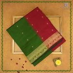Semi Silk Cotton Sarees – Mehandi Green SASPC38325